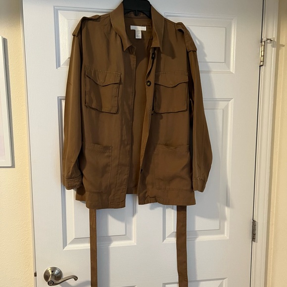 H&M Military Shacket - olive green size S - Picture 3 of 6